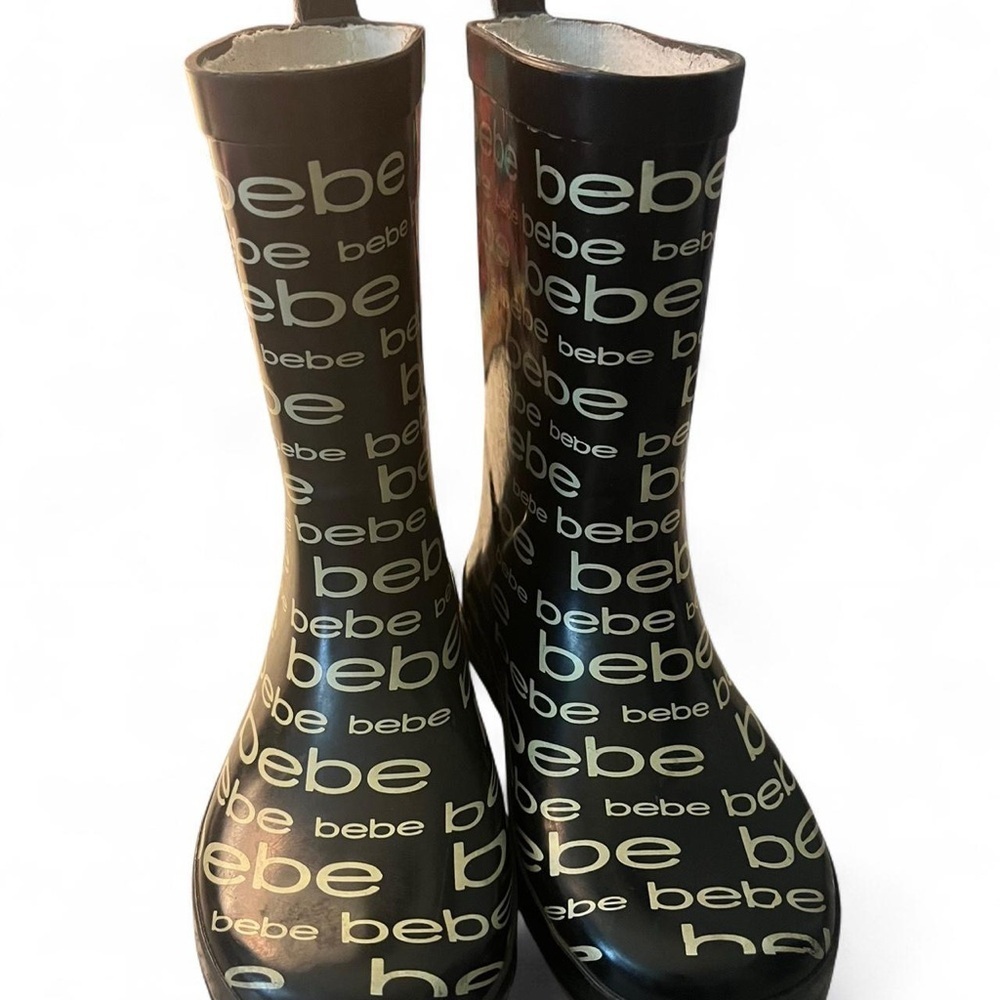 Bebe Monochrome Logo Rain Boots​​